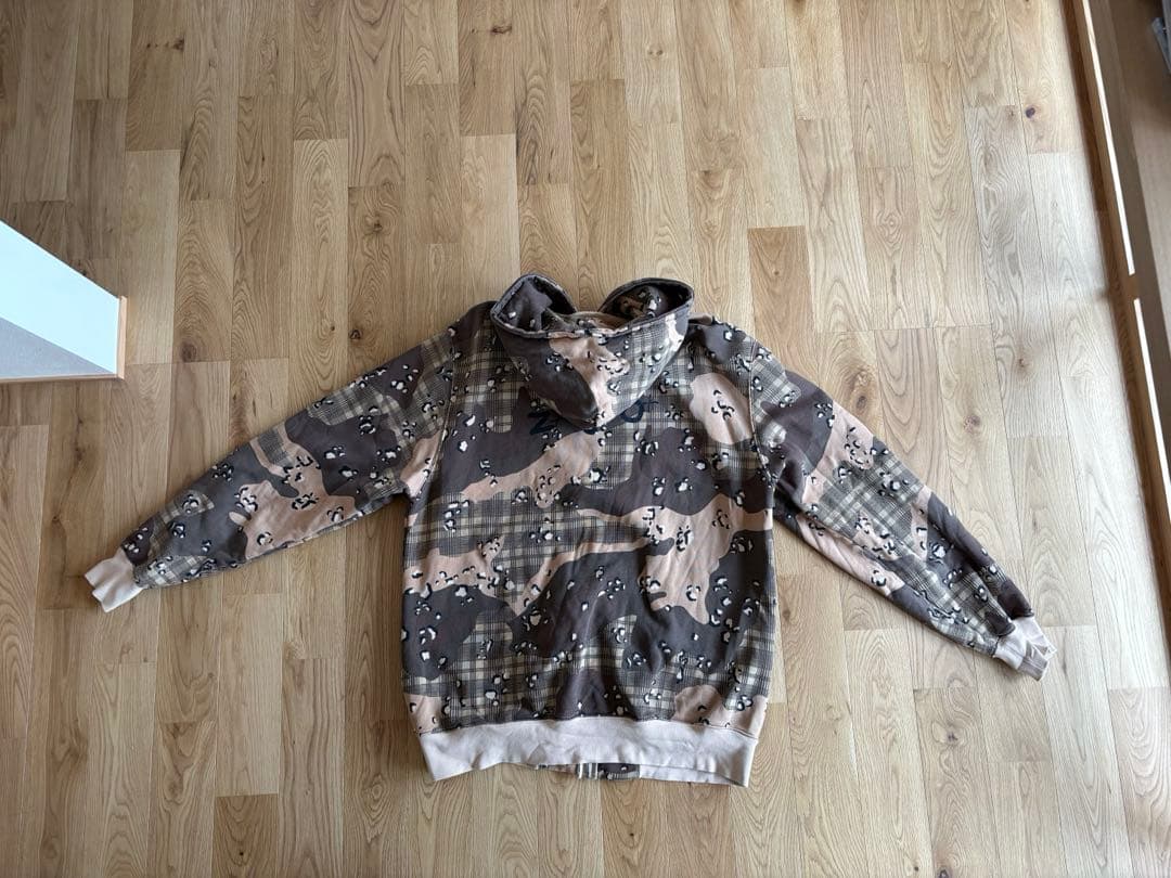 トップス swagger camouflage design zip up hoodie