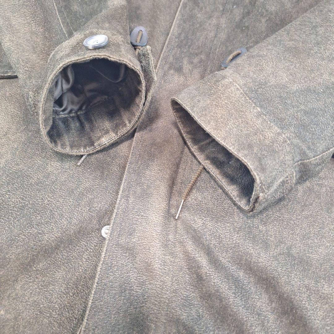 美品✨トルネードマート　モッズコート　スウェード調　ディープグリーン　L