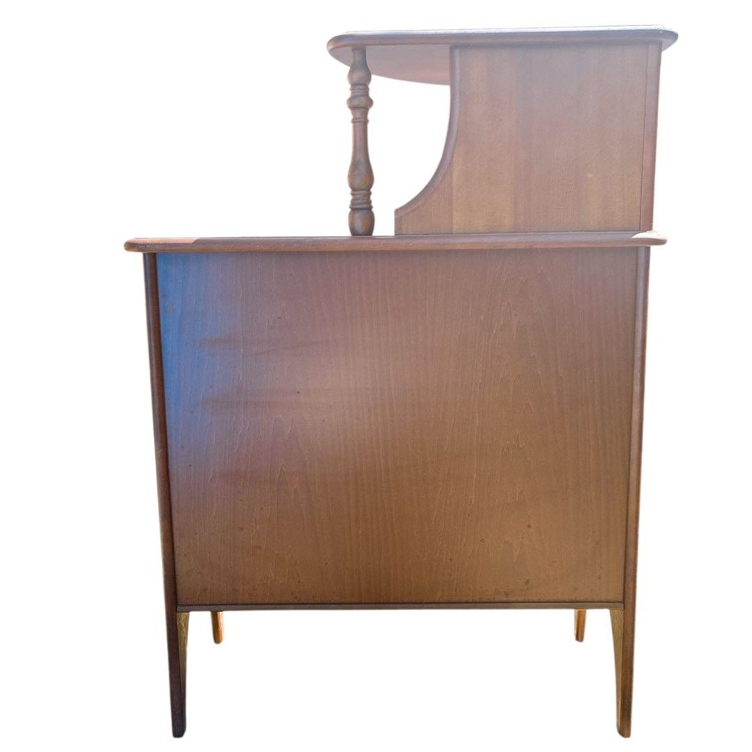 カリモク 木製 電話台 昭和レトロ オールド コロニアル 希少 ラック 天然木