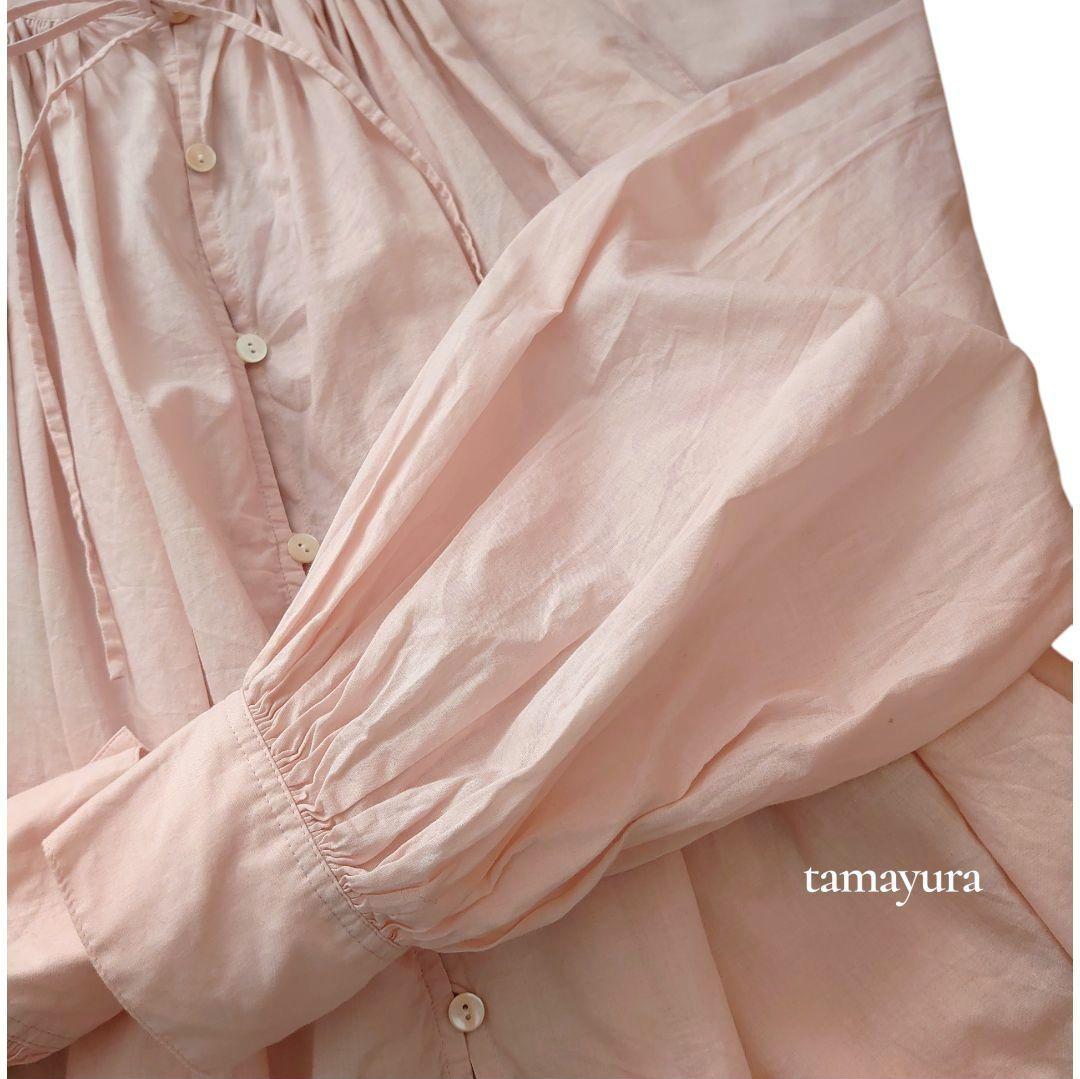 超美品 24SSウィムガゼット/Marisol別注 ブラウス ニュアンスピンク