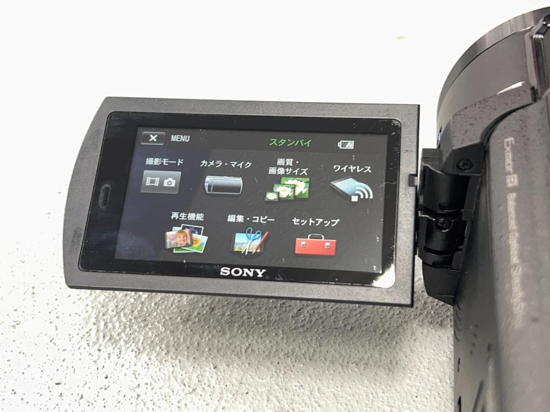 中古SONY 4K ビデオカメラFDR-AX45　レンズフィルター付き