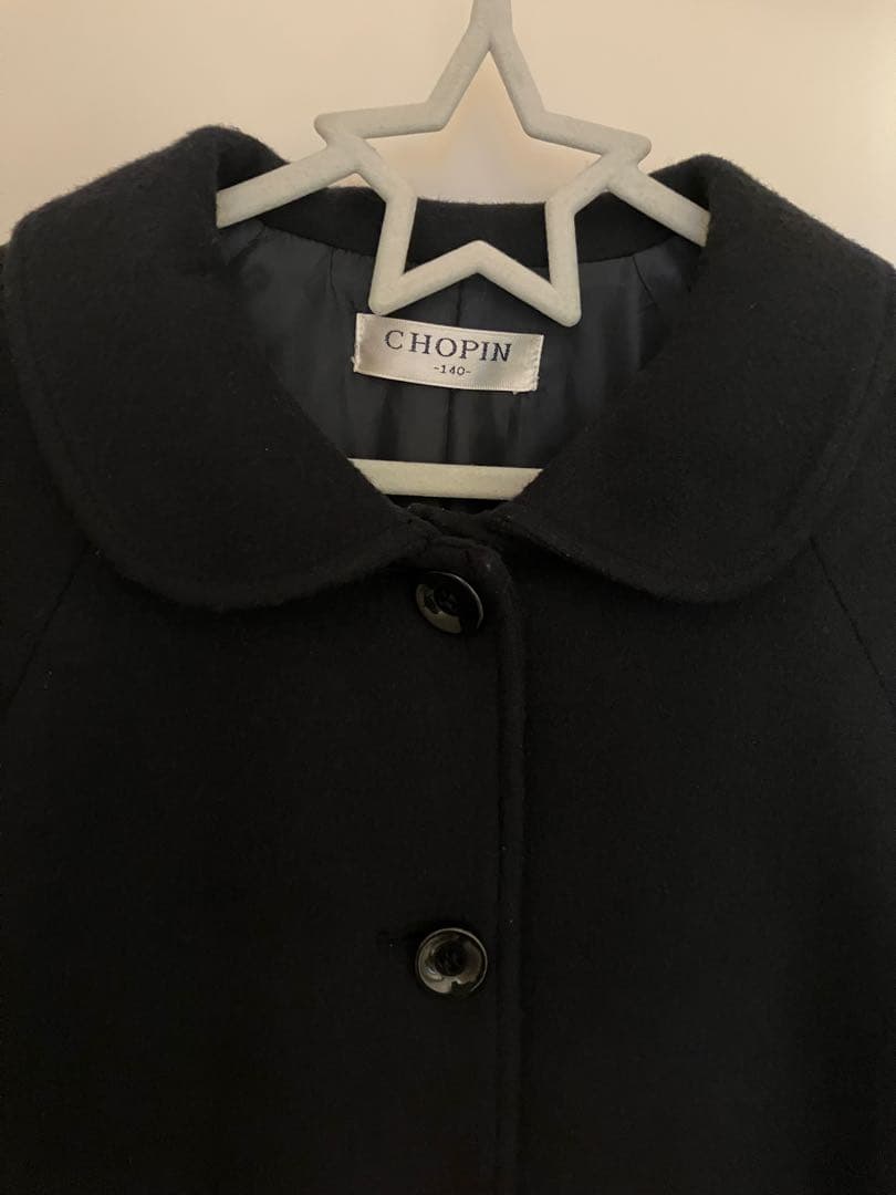 CHOPIN 通学コート ウール 紺140cm お出掛け フォーマル お受験