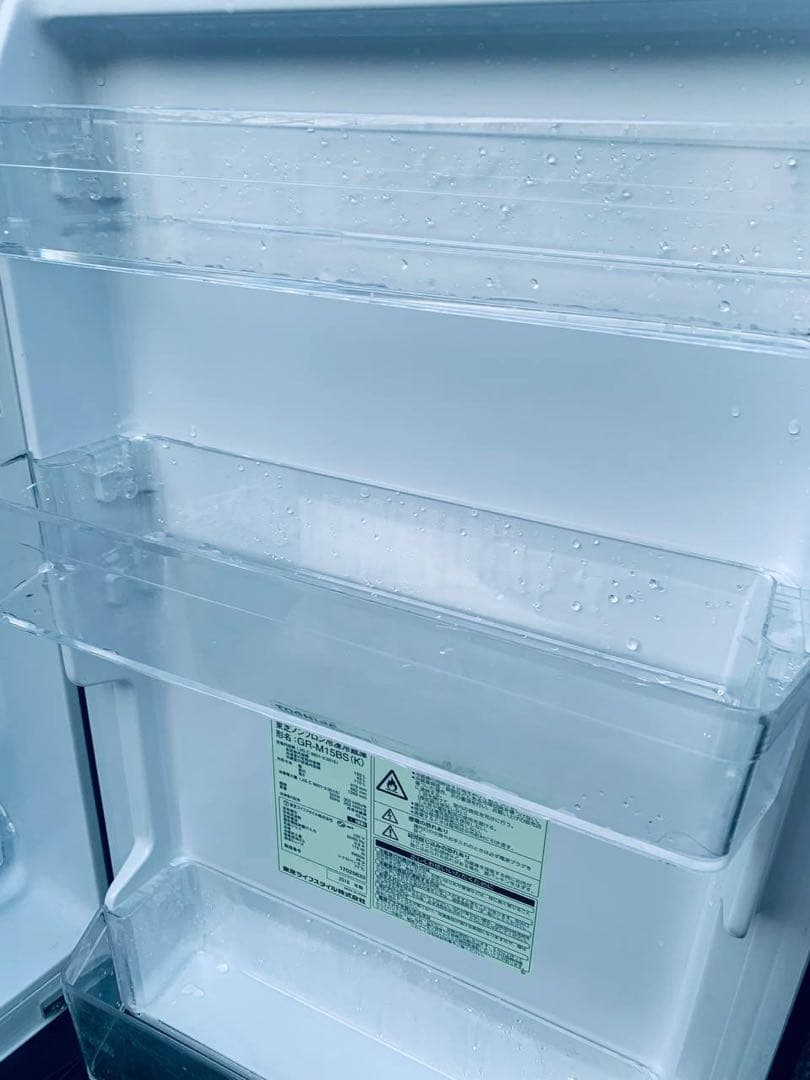 ♻️送料設置無料　TOSHIBA ノンフロン冷蔵庫 GR-M15BS