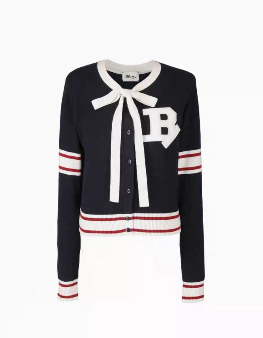 タグ付き 最安値 bibiy B. CLUB TIE CARDIGAN ニット