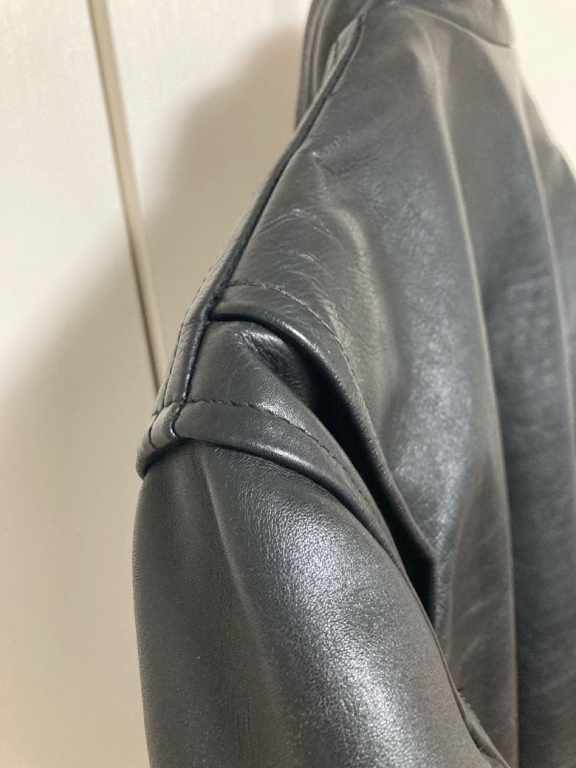 wings over usa シングルライダースジャケット 本革　ブラック