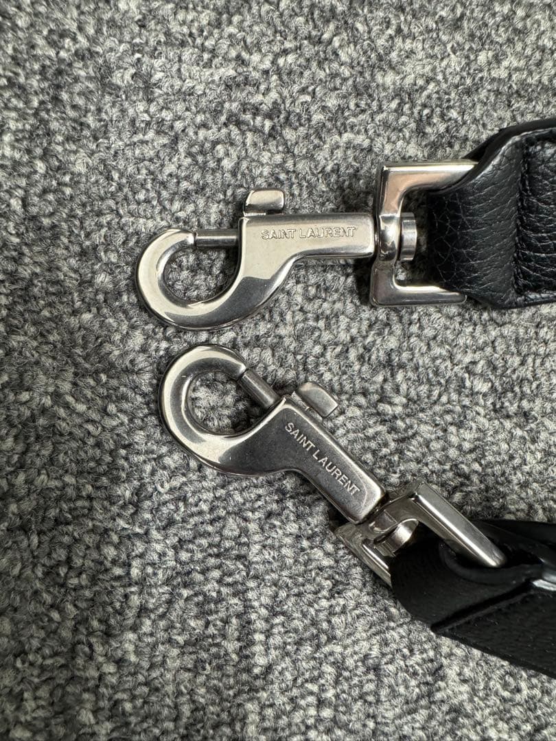 サンローラン 2way ショルダー サックドジュール ラージ　黒