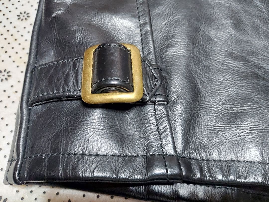 岩城滉一ブランド　K's Game 馬革シングルライダース　ブラック　※超希少品