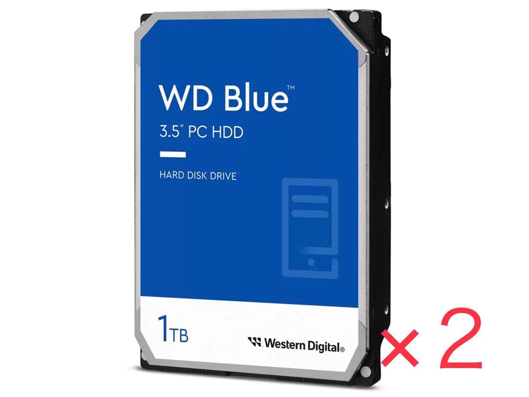WD Blue 1TB×2 WD10EARZ [SATA600 5400]