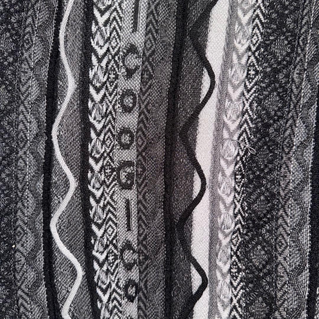 COOGI クージー ニット切替 ブルゾン ジャケット ブラック