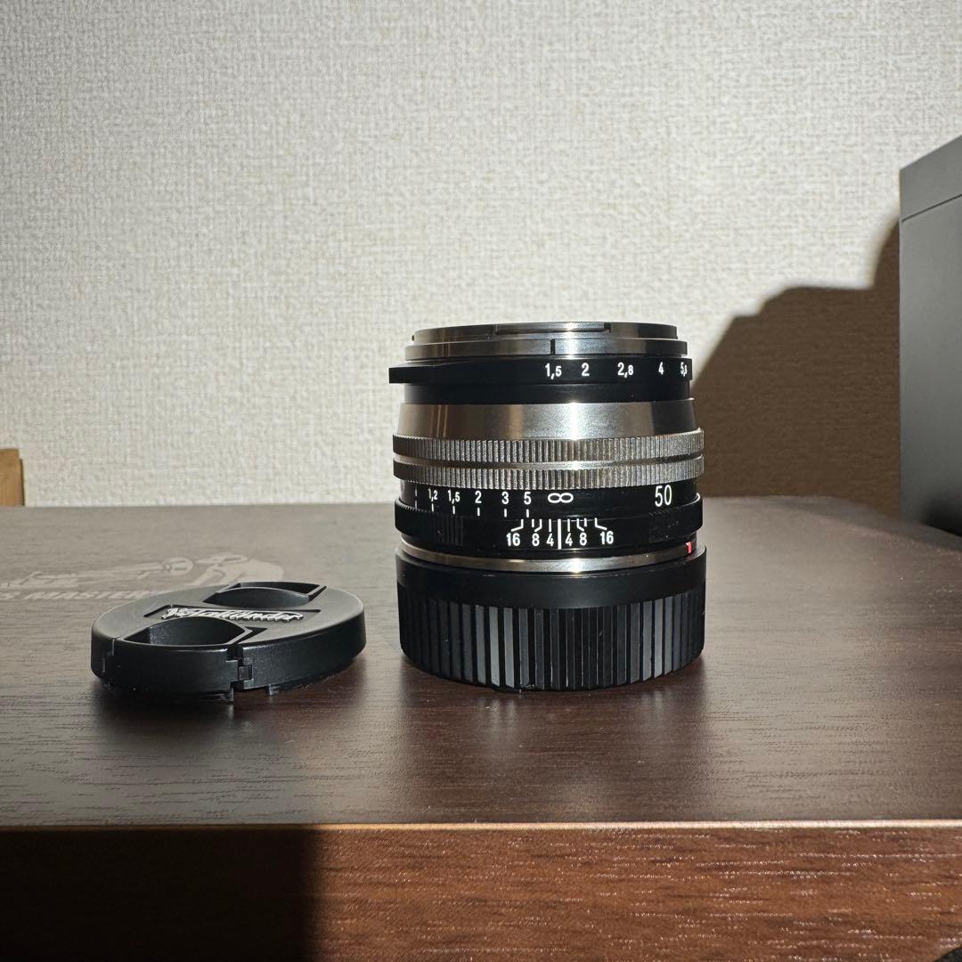 Voigtlander 50mm f1.5 II SC ニッケルメッキ仕上げ