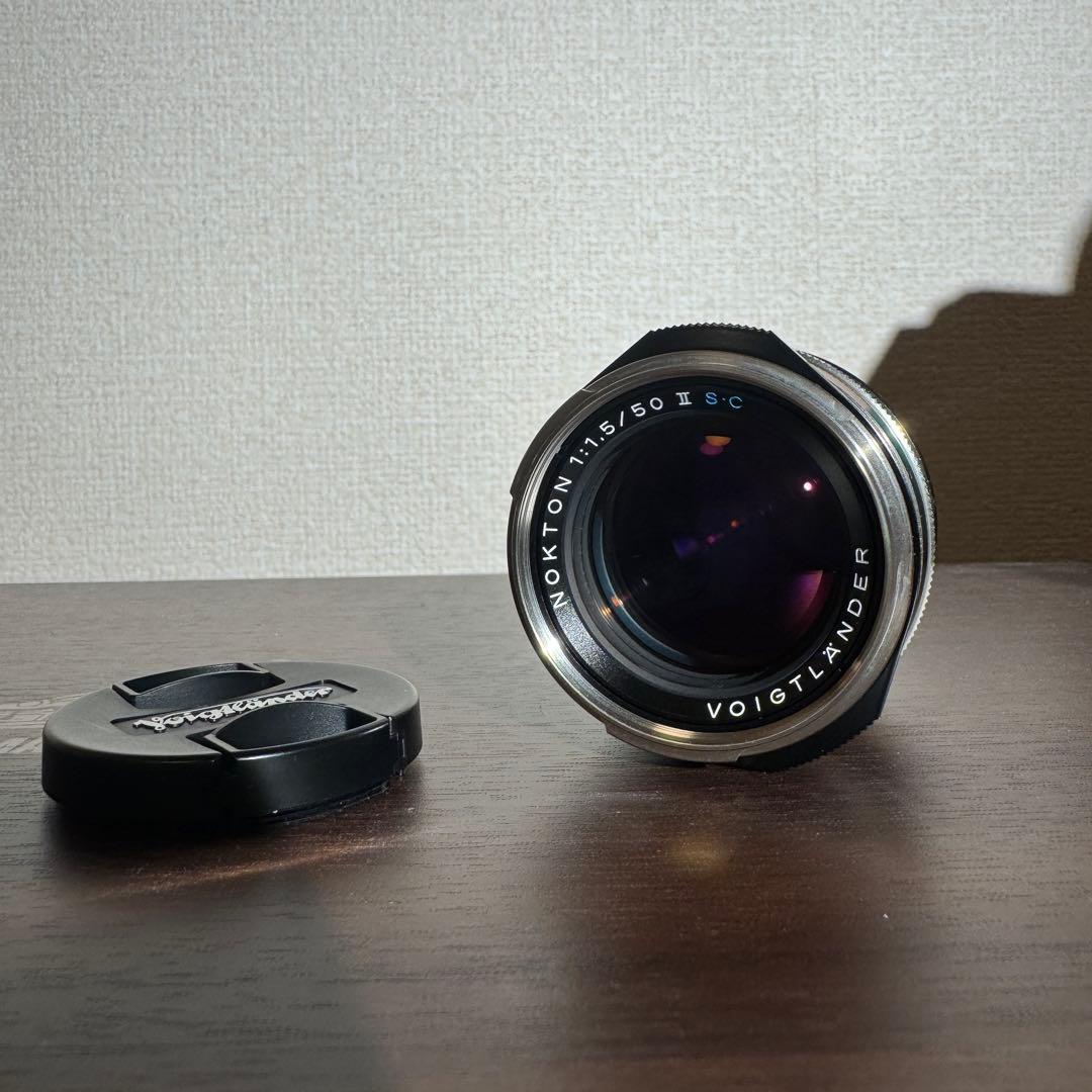 Voigtlander 50mm f1.5 II SC ニッケルメッキ仕上げ