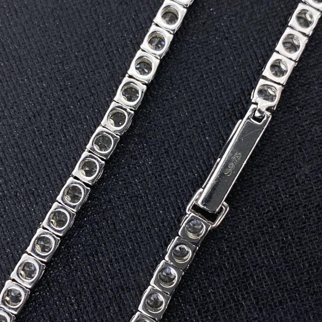 AVALANCHE シルバー3mmジルコニア テニスチェーンネックレス 51cm