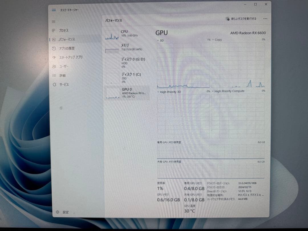 MSI AMD Radeon RX6600 グラフィックボード