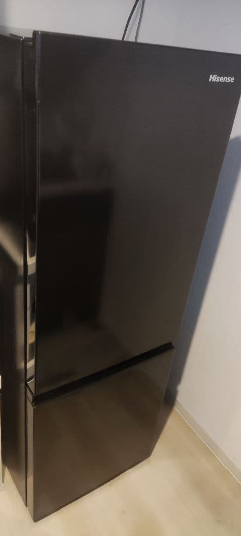 札幌市　Hisense ブラック 冷蔵庫 　175L　2ドア　2024年度製造