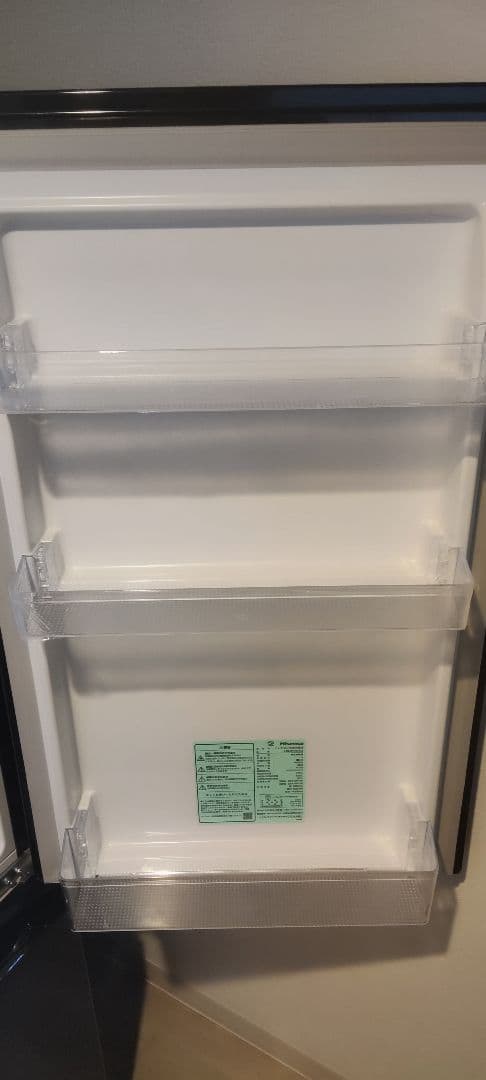 札幌市　Hisense ブラック 冷蔵庫 　175L　2ドア　2024年度製造