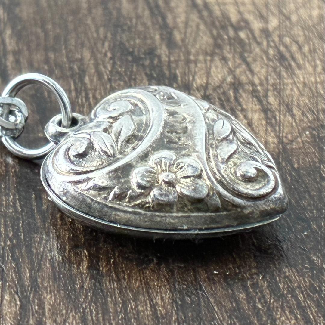 スウィートハートジュエリーI LOVE U勿忘草 シルバーヴィンテージネックレス