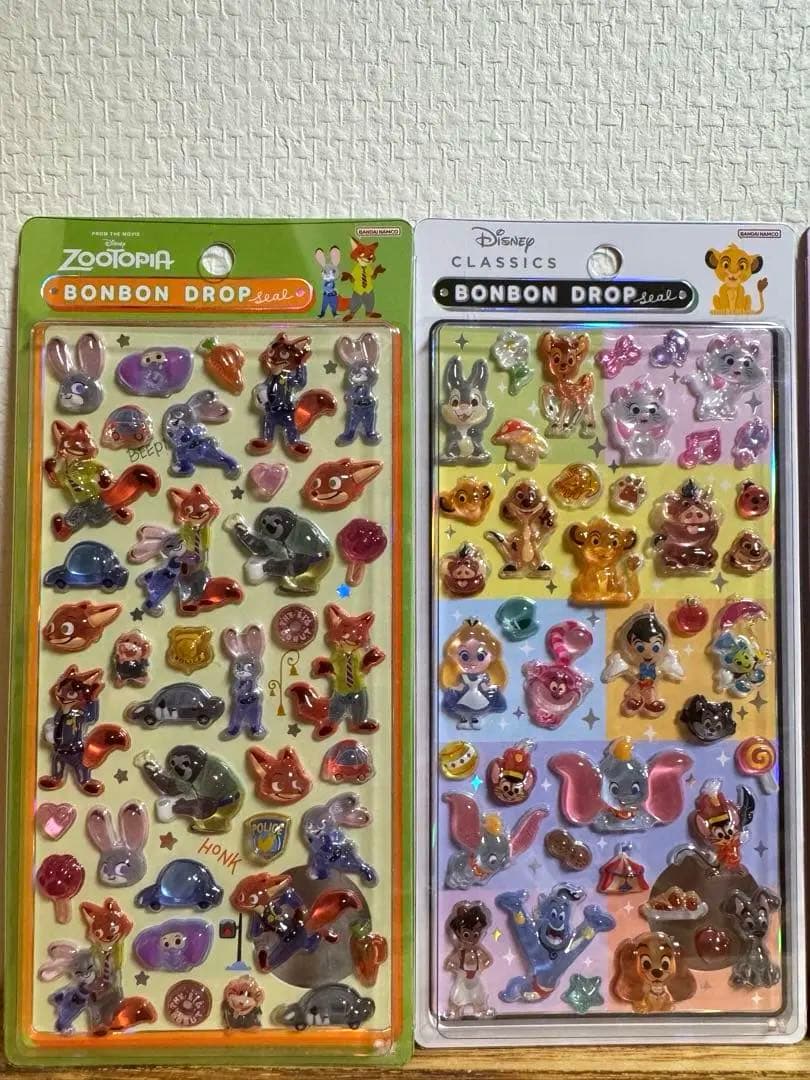 【正規品】ディズニー ボンボンドロップシール 5種