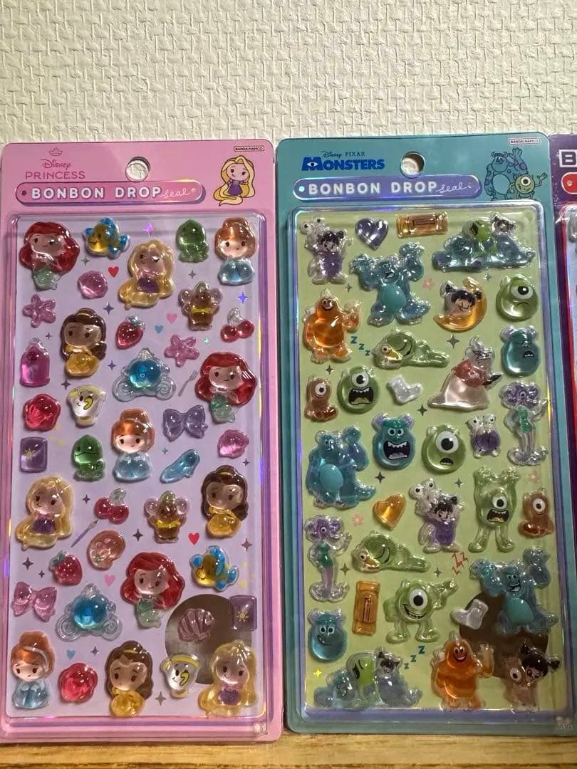 【正規品】ディズニー ボンボンドロップシール 5種