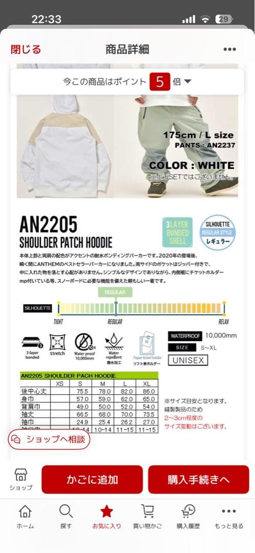 美品 ANTHEM アンセム スノーボードウェア L 上下セット