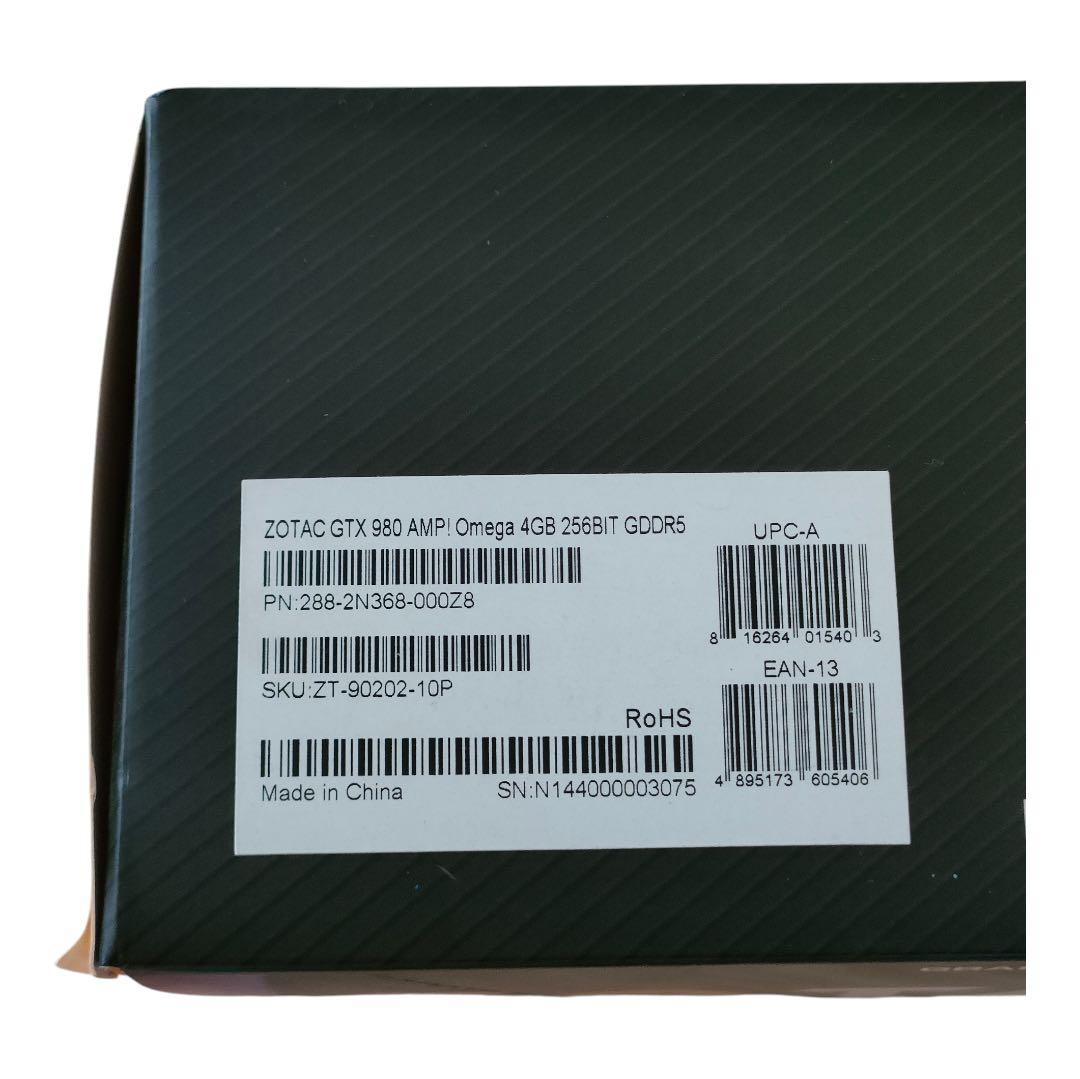 【ZOTAC】GEFORCE GTX 980 4GB 未開封品