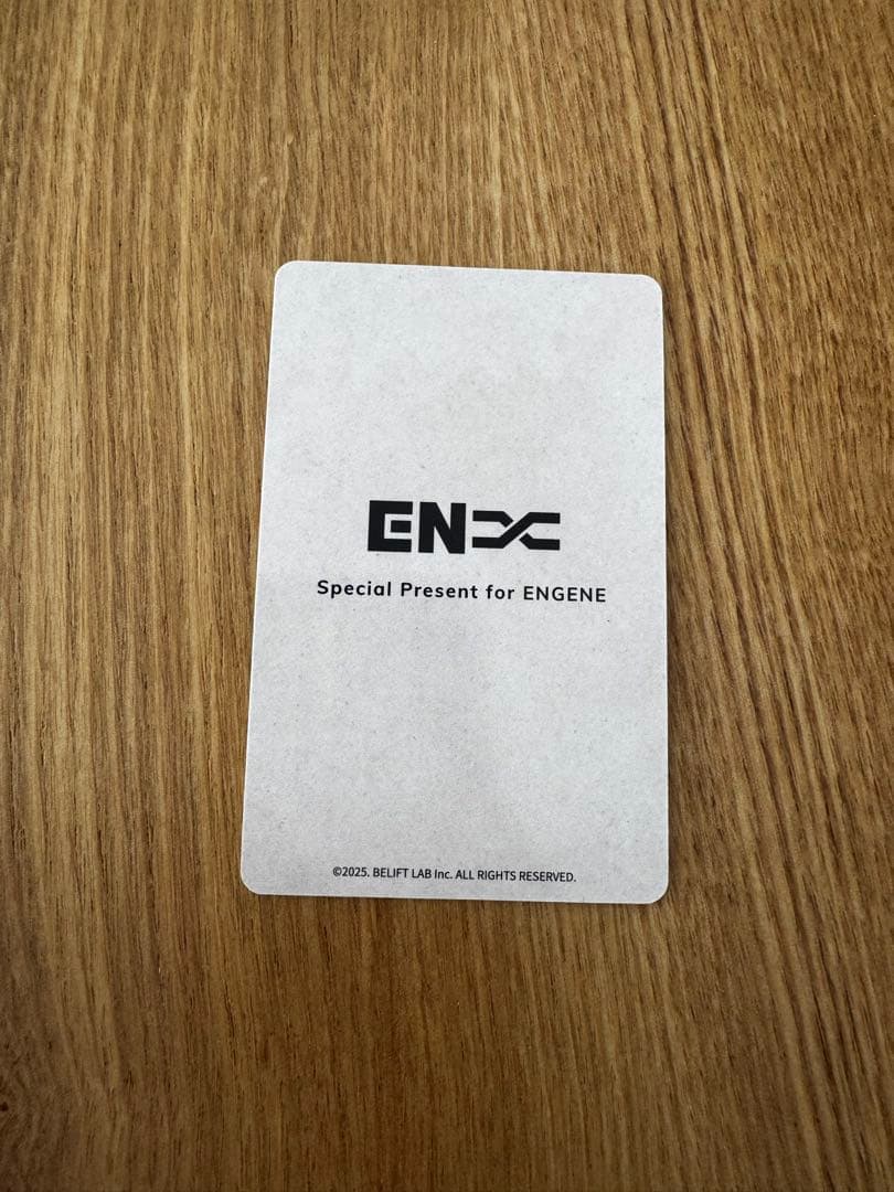 ENHYPEN アンケート 特典　FC 2025 ヒスン