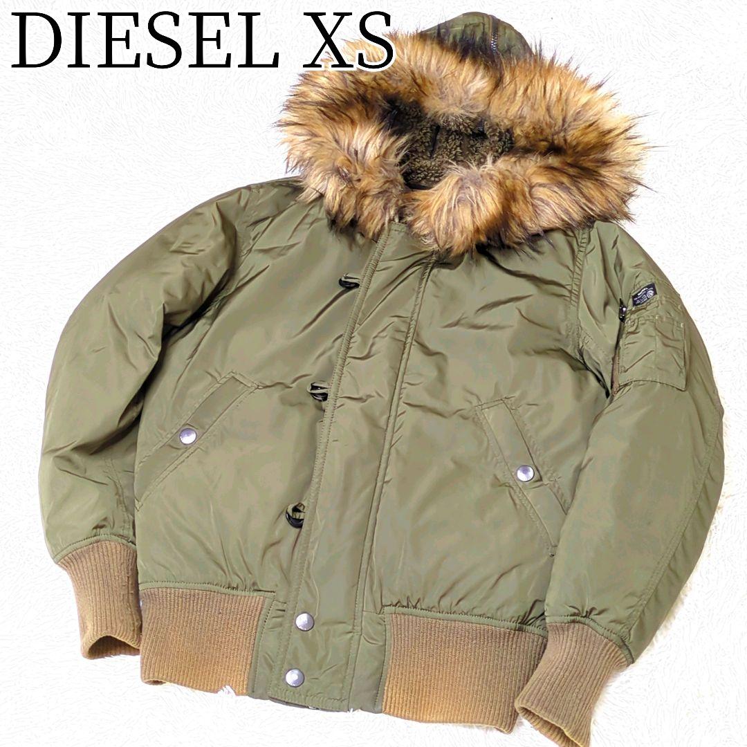 ディーゼル N−2B フライト archive オリーブ ファー Y2K XS