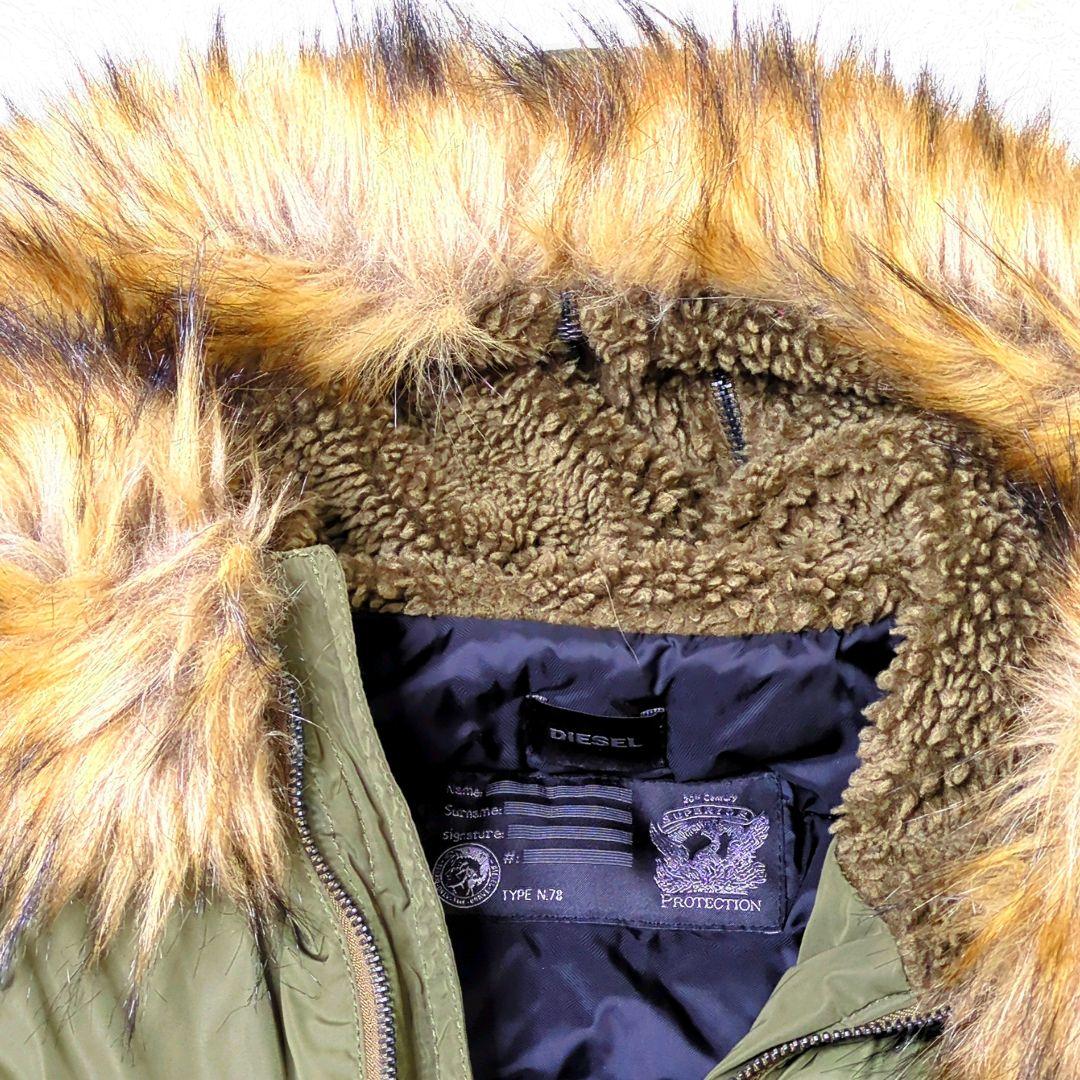 ディーゼル N−2B フライト archive オリーブ ファー Y2K XS
