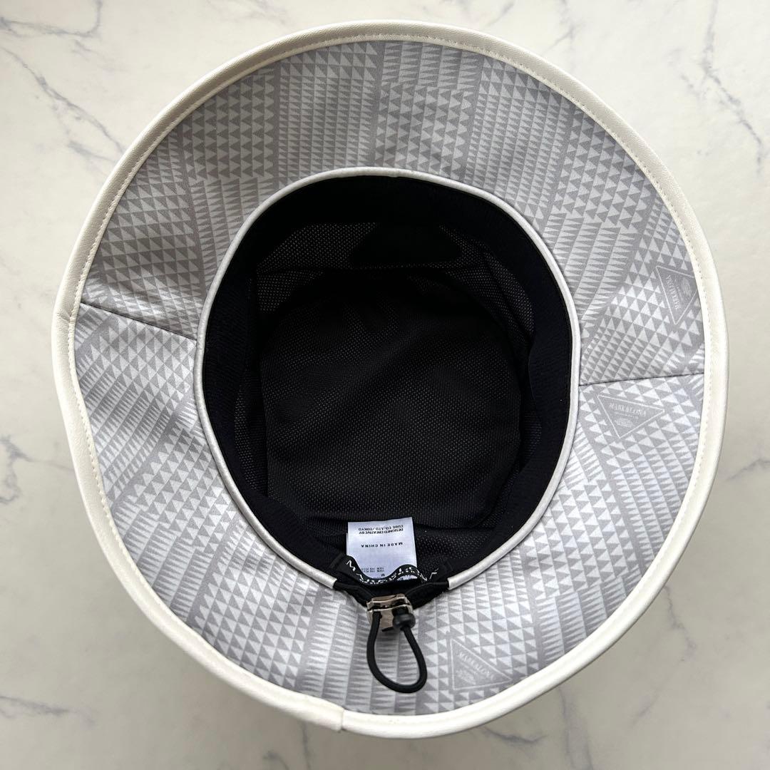 マークアンドロナ 2025年モデル バケットハット 総柄 ロゴ