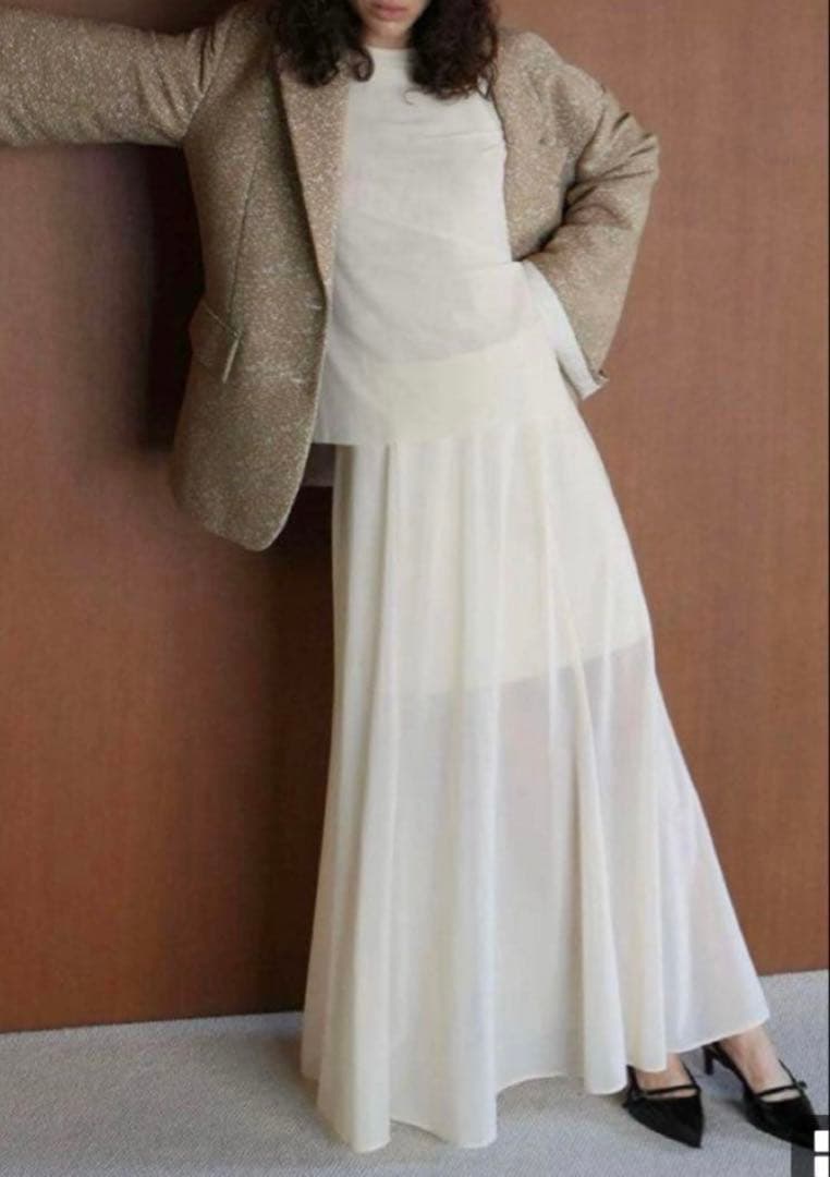 CLANE シアーフレアマーメイドスカート