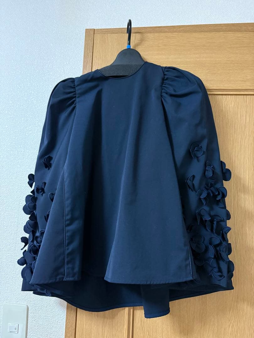 ヨリ　shirocon パフュームブラウス　ネイビー34