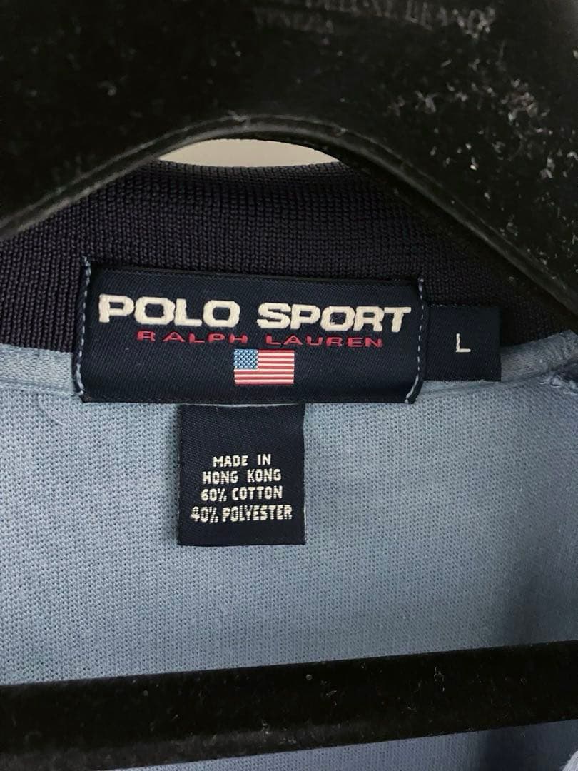 ■POLO SPORT■ BLUE ワンポイント ロゴ刺繍 トラックジャケット