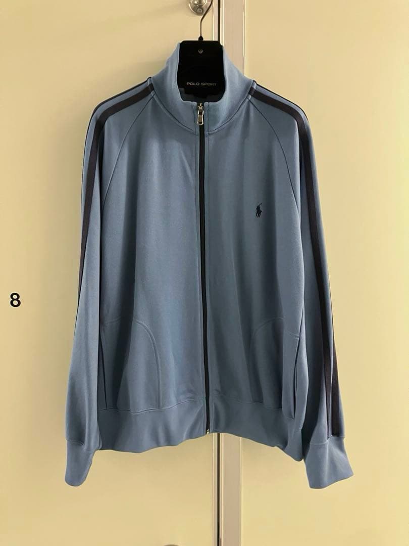 ■POLO SPORT■ BLUE ワンポイント ロゴ刺繍 トラックジャケット