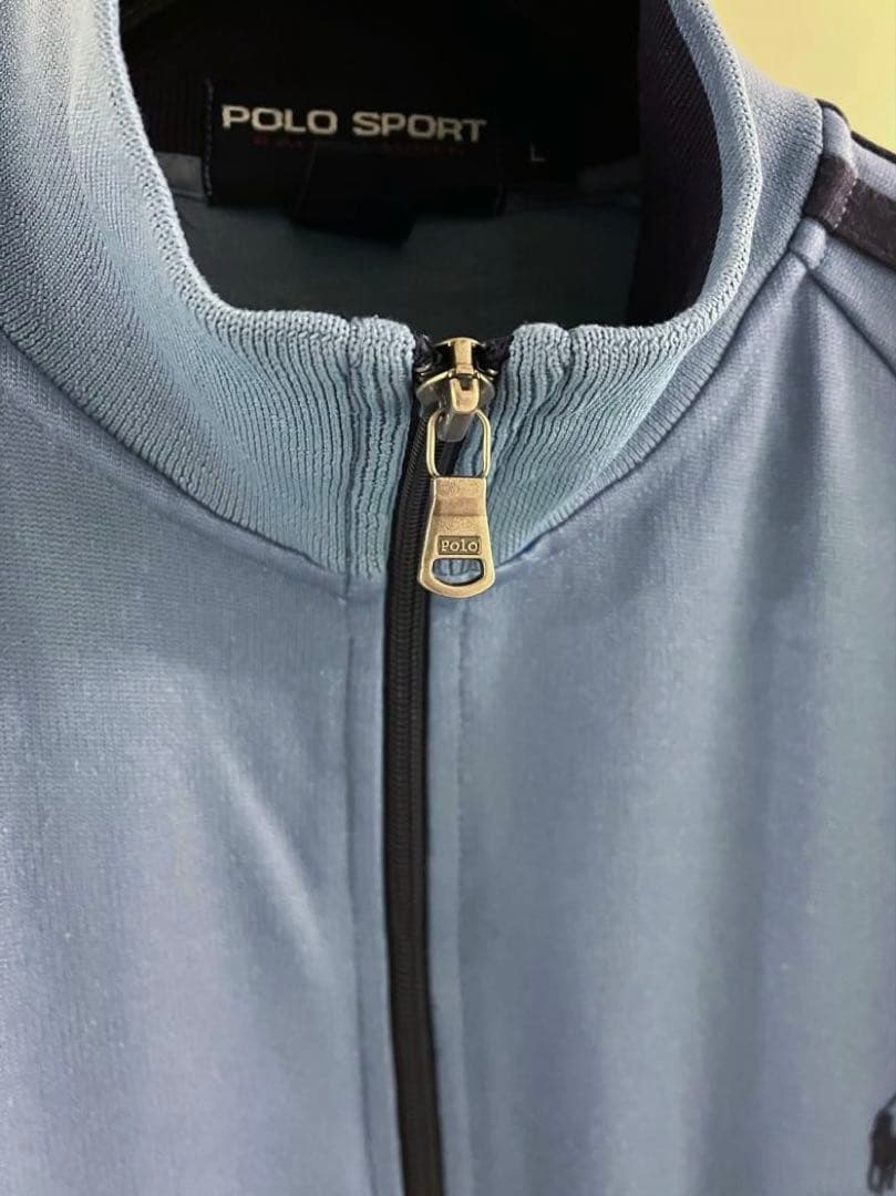 ■POLO SPORT■ BLUE ワンポイント ロゴ刺繍 トラックジャケット