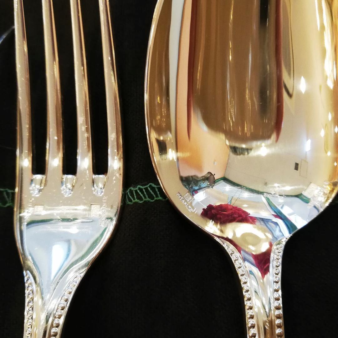 年末特別セール◇未使用　フランス製　Christofle　カトラリーセット12本
