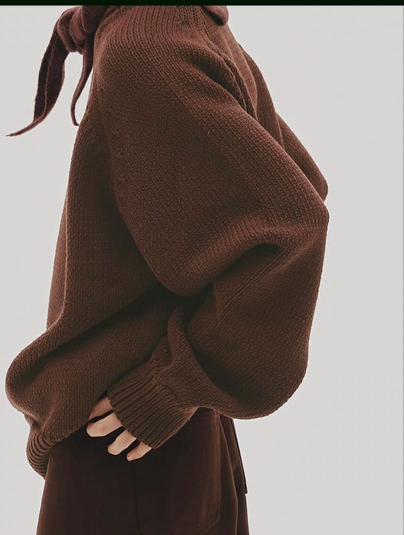 todayful Raglan Knit Pullover ブラウン ニット