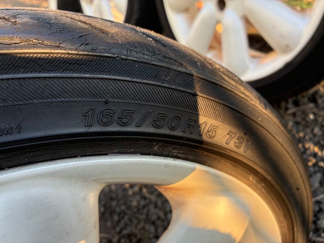 165/50r15 15インチ 5.5J+45 タイヤホイール4本セット