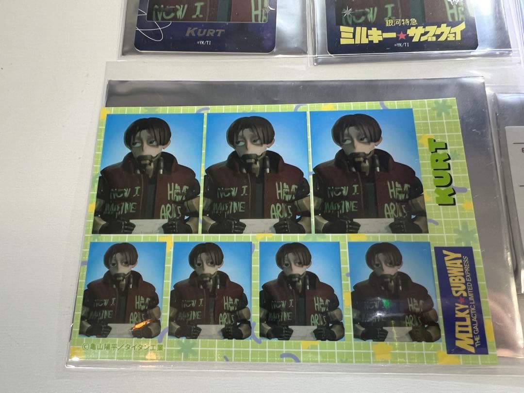 ミルキーサブウェイ カート　カード ステッカー　ブロマイド