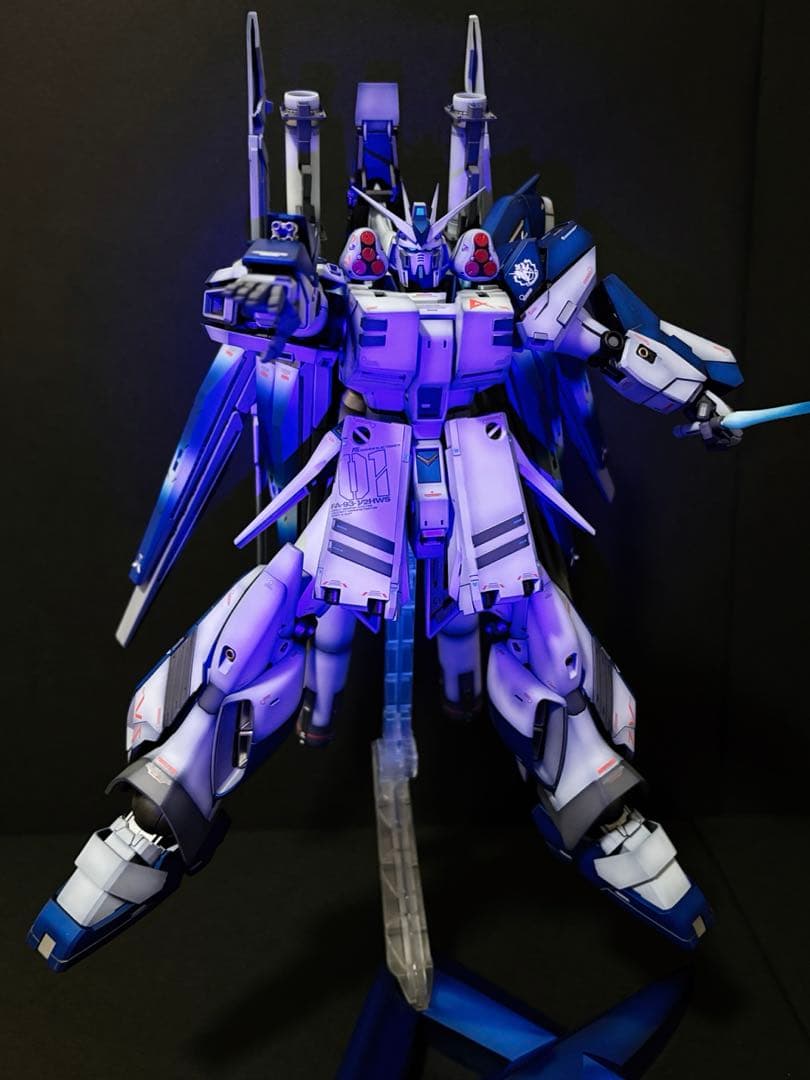 r*c様 MG HI-νガンダム　ver.ka HWS装備　全塗装完成品