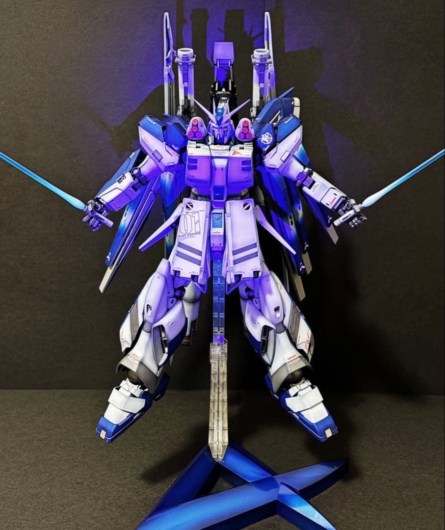 r*c様 MG HI-νガンダム　ver.ka HWS装備　全塗装完成品