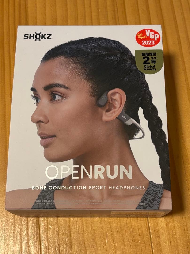 SHOKZ OPENRUN 骨伝導イヤホン グレー　S803
