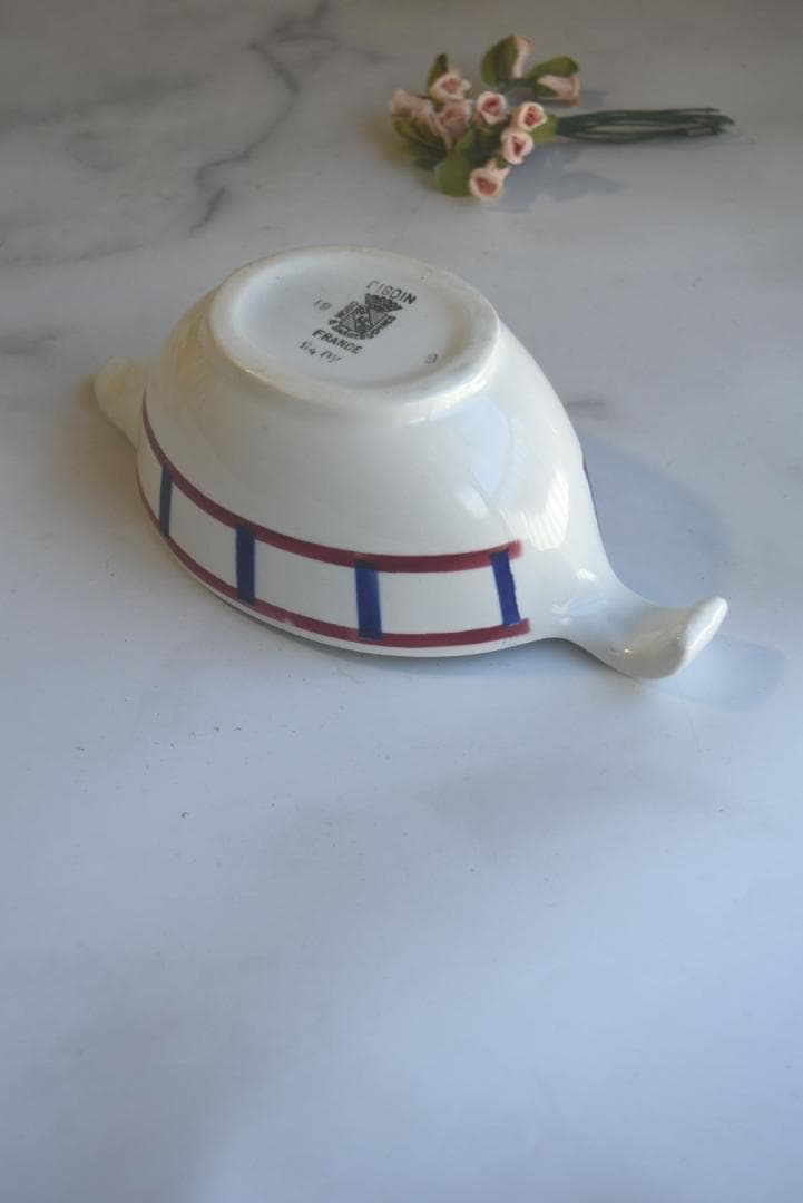 未使用　サルグミンヌ　バスク柄　ピシェ　クレミエ　フランスアンティーク