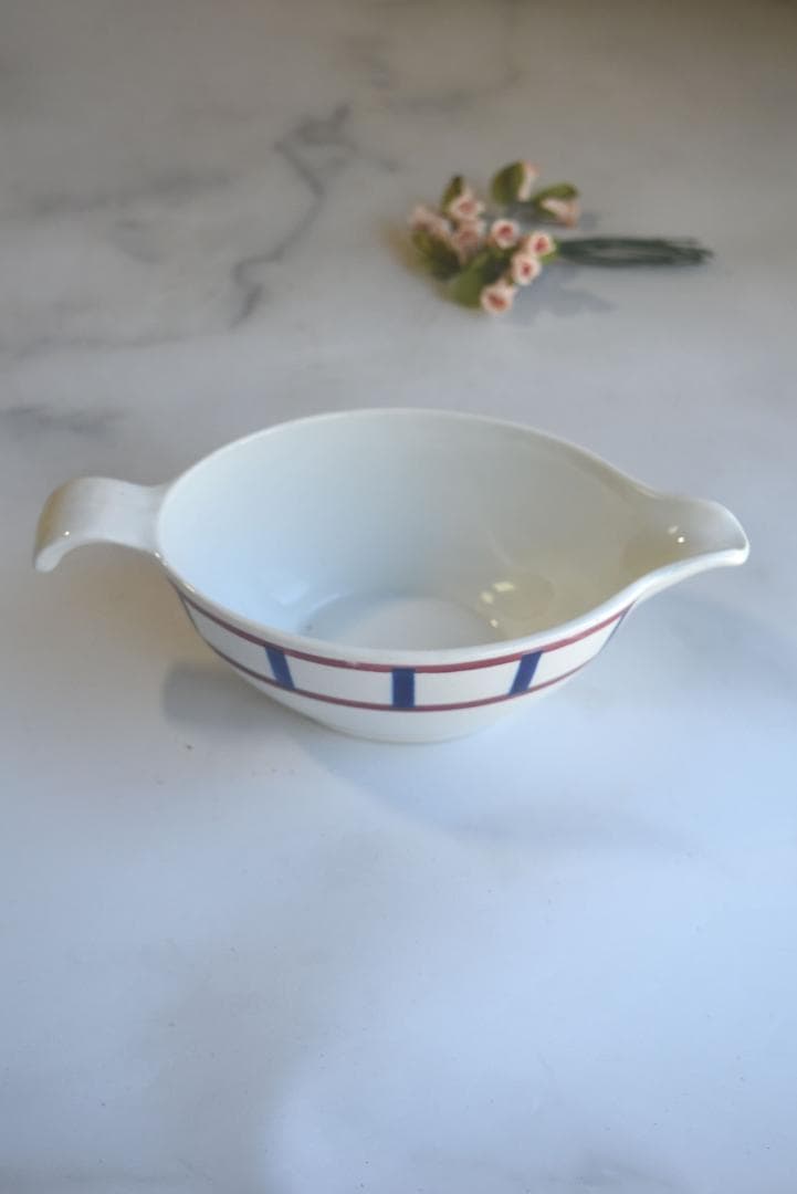 未使用　サルグミンヌ　バスク柄　ピシェ　クレミエ　フランスアンティーク