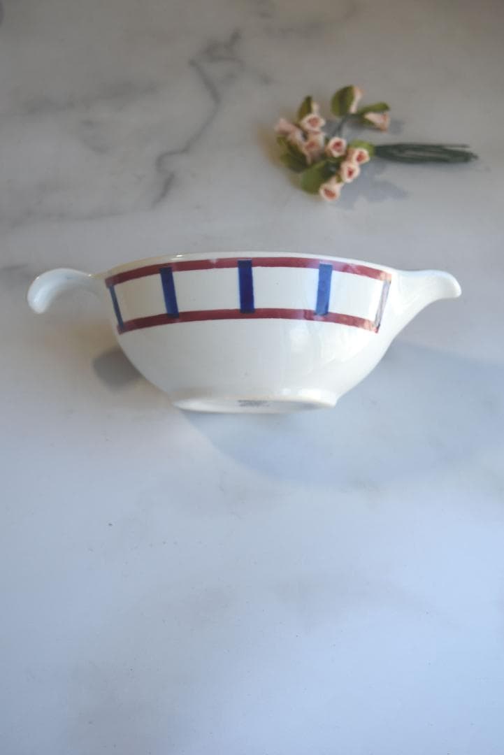 未使用　サルグミンヌ　バスク柄　ピシェ　クレミエ　フランスアンティーク