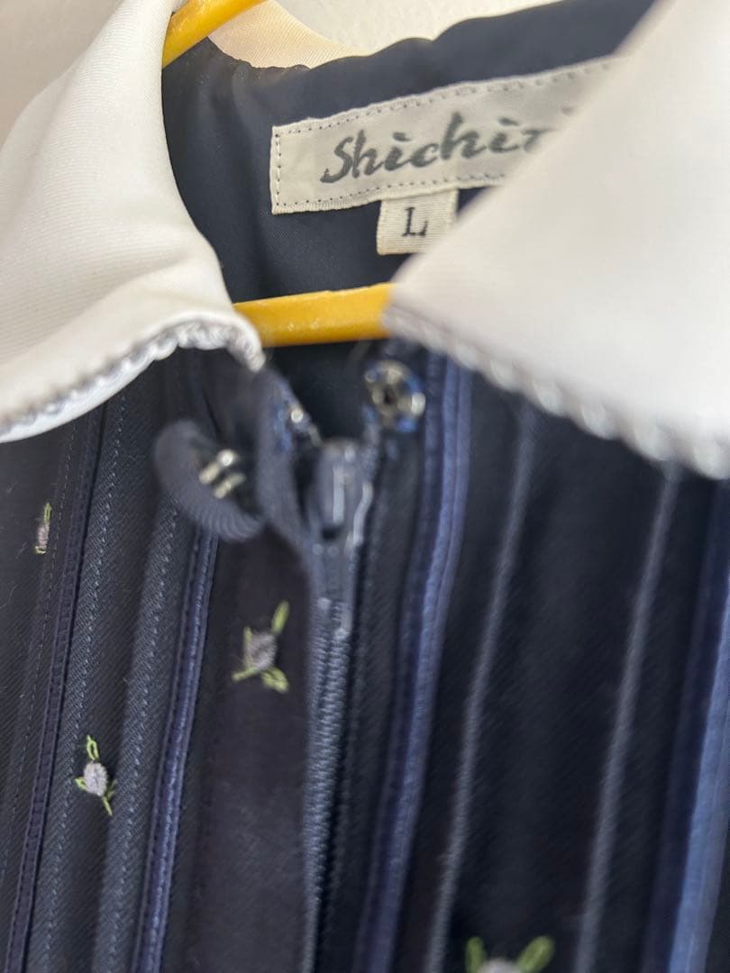 yappi 七里ネイビー 半袖ワンピース 120