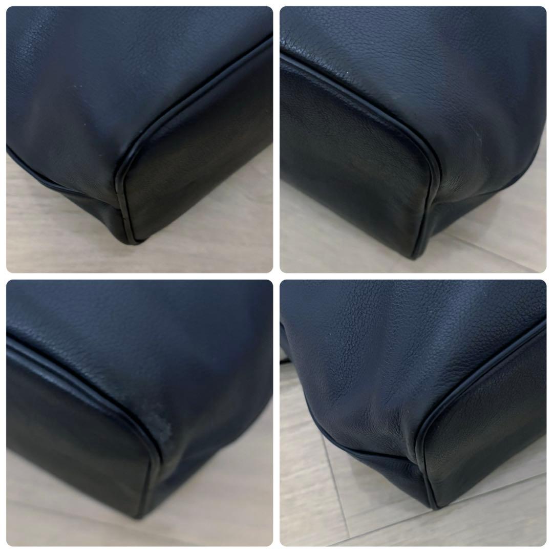 Y*o様 美品✨コーチ 2way ブリーフケース トートバッグ A4 シボ革レザ