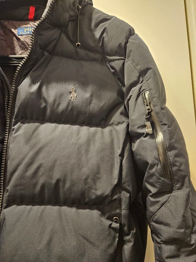 ポロラルフローレン ダウンジャケット ポニー刺繡 ブラック