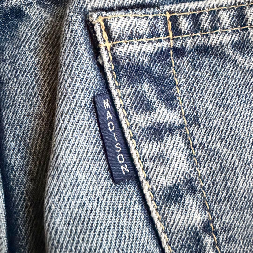 【マディソンブルー】TAPERED DENIM テーパード ボタンフライ 01