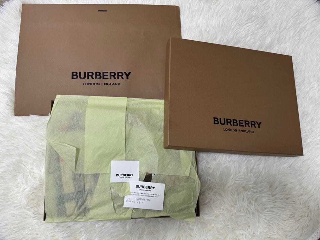 【箱付き】 バーバリーベビー　74㎝　9M チェックコットンドレス/ワンピース