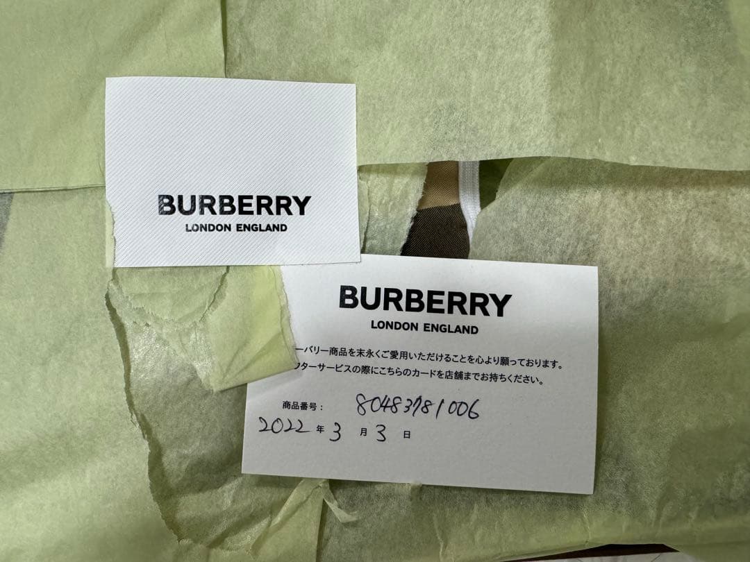 【箱付き】 バーバリーベビー　74㎝　9M チェックコットンドレス/ワンピース