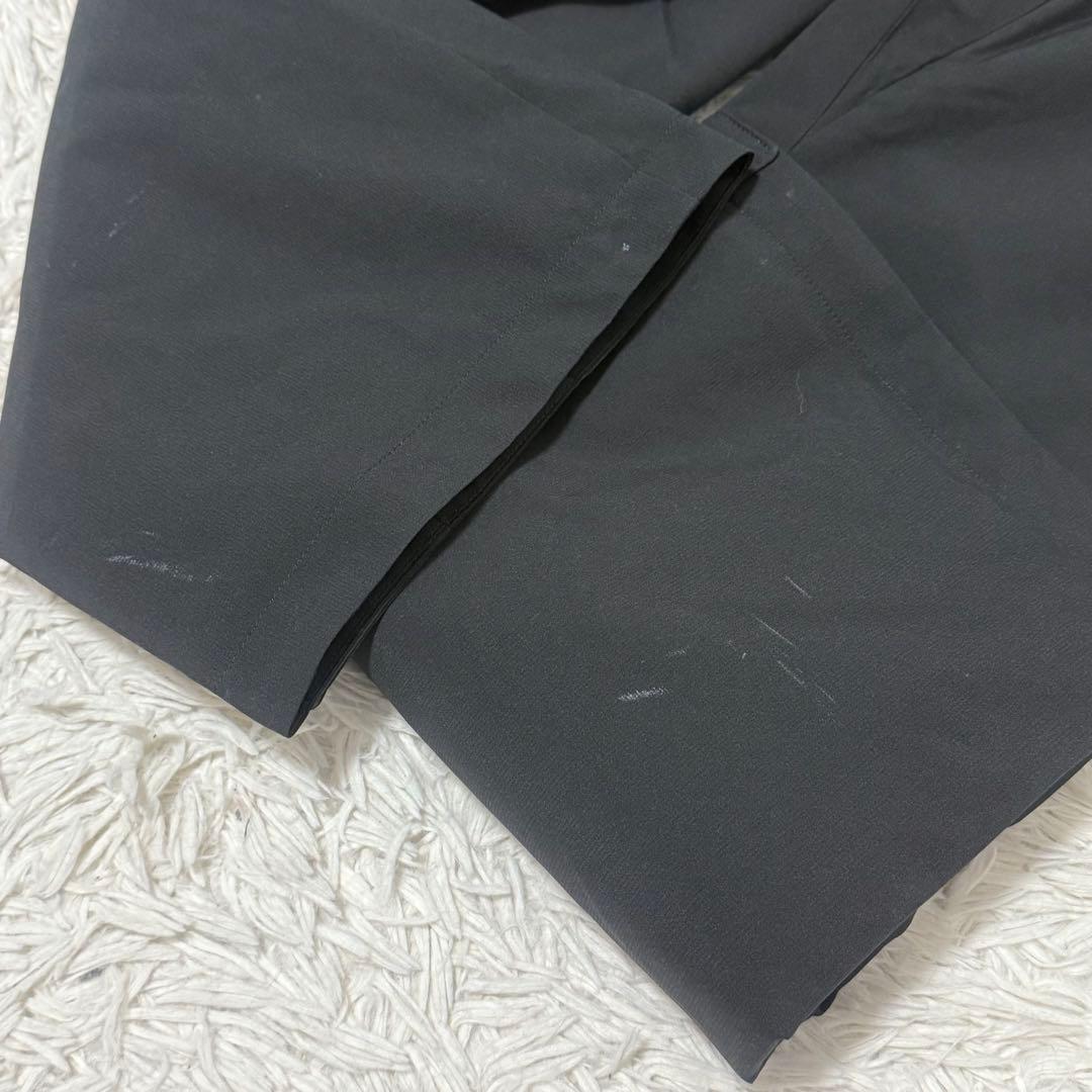 デサント スキーウェア サイズM 洗える フード 上下セット ブラック グレー